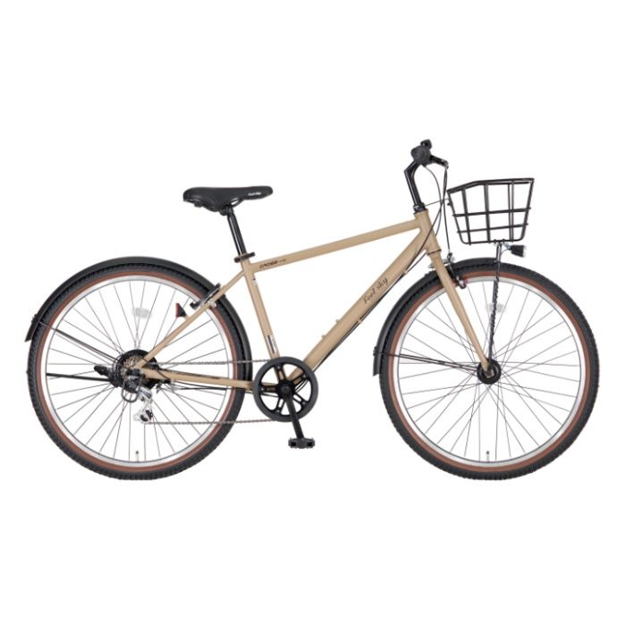 Feel sky アルミクロスバイク 700×32C 6段 マットブラックの通販