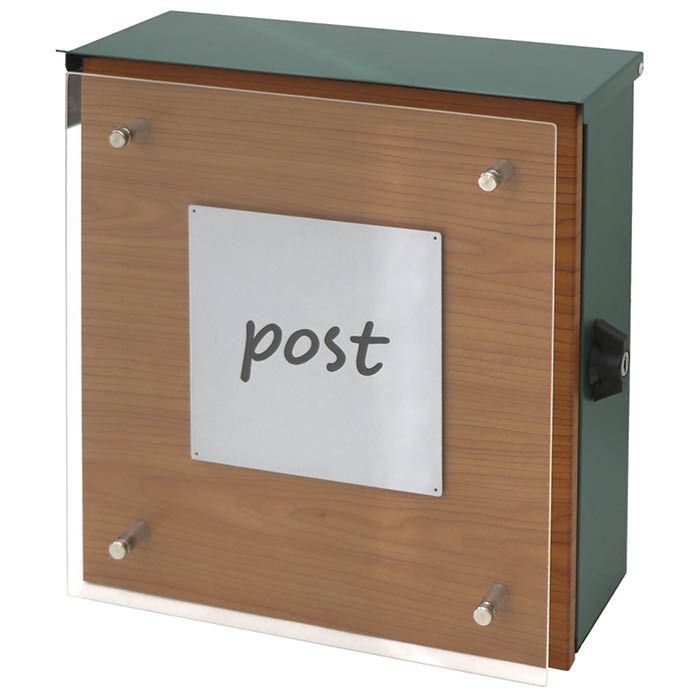 Charmer】 壁掛けポスト 73-041 グリーンの通販｜ポスト｜ポスト