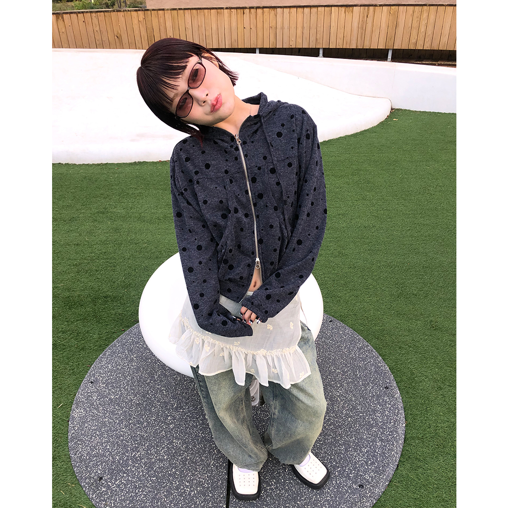 ドットジップパーカー | ファッション通販サイト NUGU