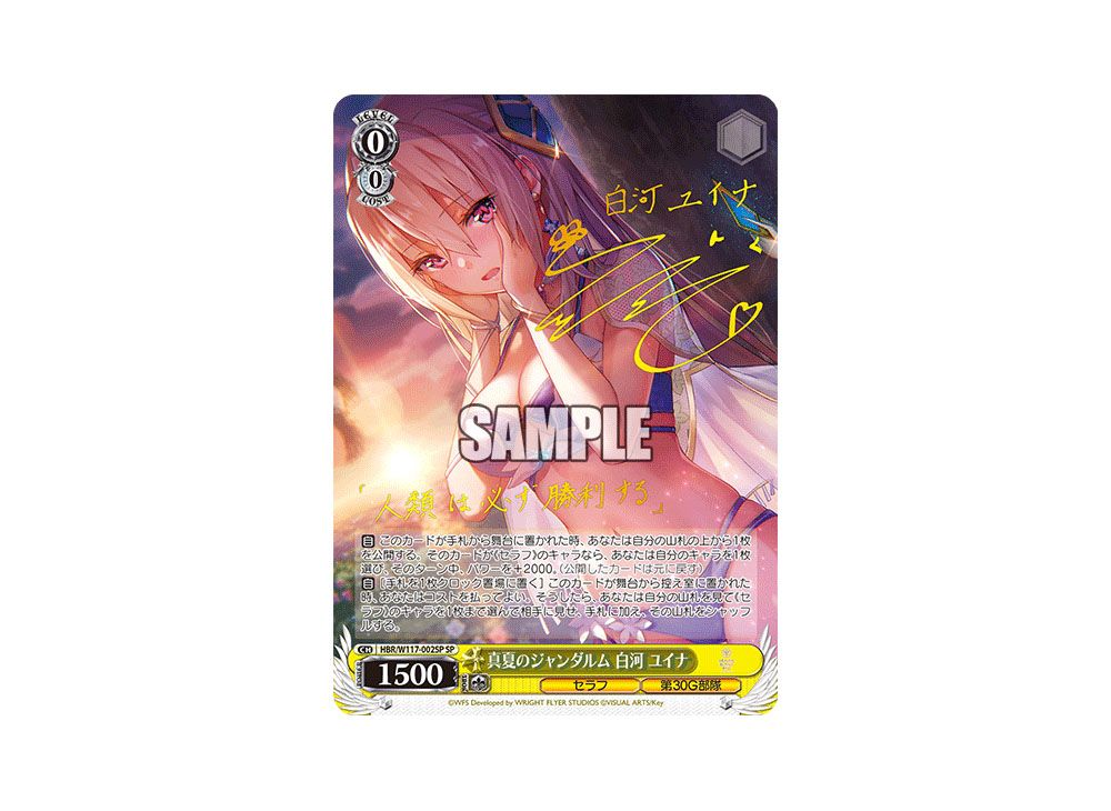 真夏のジャンダルム 白河ユイナSPヴァイスシュヴァルツ サイン ヘブバン