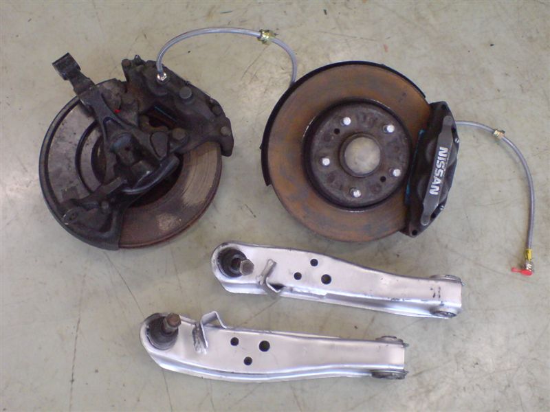 フロント S14 K'sナックル流用 5穴化（日産 180SX・RS13/KRS13型）by