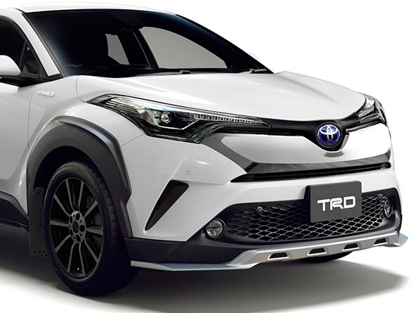 TRDフロントスポイラー・純正フォグランプ・自作デイライト取り付け