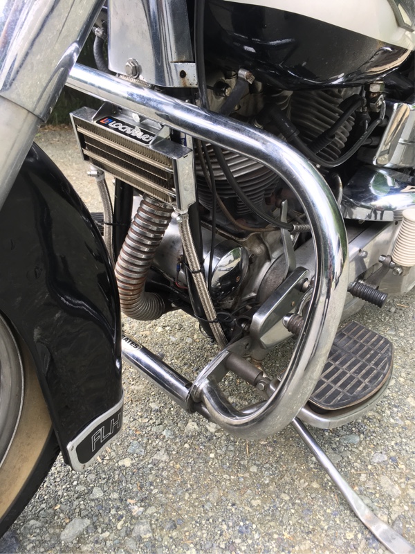 ロックハート オイルクーラー取付（ハーレーダビッドソン FLH）by た