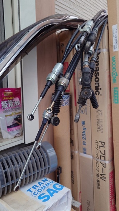 あーやはりワイヤー切れたと、ついで作業（ダイハツ ミゼットII・K100P