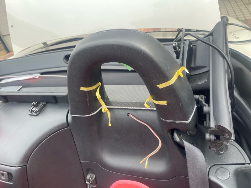 純正ロールバーのカバーを作成(純正カバーと共存可能なように)（ホンダ