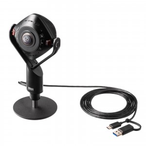 CMS-V71BK【スピーカー内蔵360度Webカメラ】1つのカメラで360°撮影