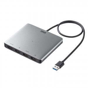 USB-CVU3HD7【USB-HDMIディスプレイアダプタ（4画面出力）】USBポート