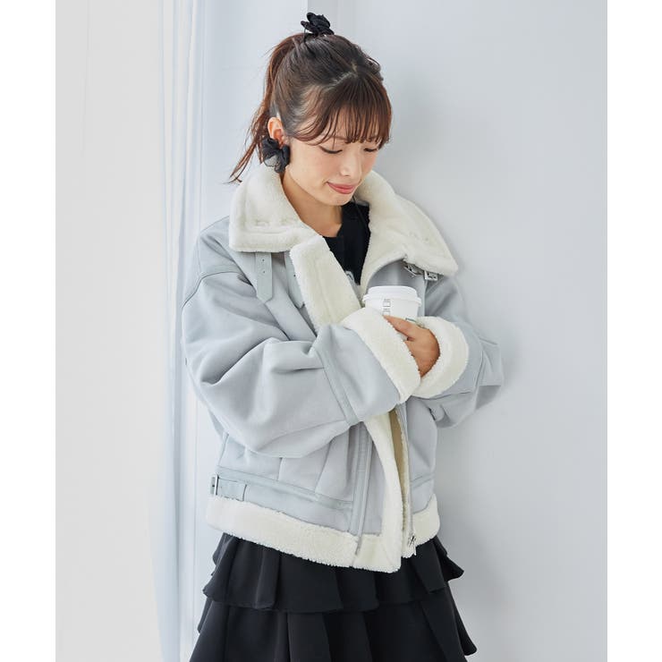 オーバーサイズボアブルゾン[品番：CTYW0004176]｜MAJESTIC LEGON