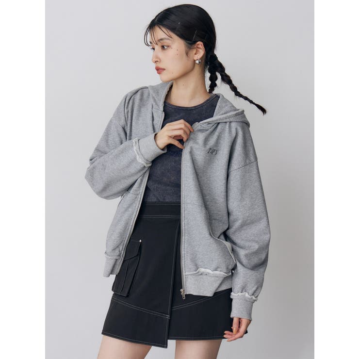 ジップルーズフーディ[品番：MKSW0068357]｜MURUA（ムルーア）の