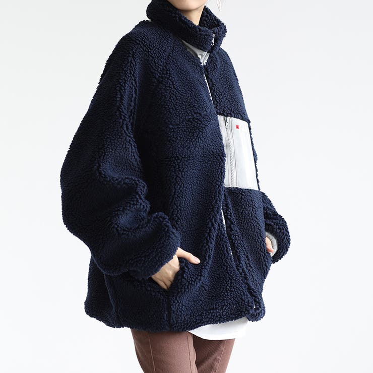 ボアブルゾン ボアジャケット オーバーサイズ[品番：COCW0000162