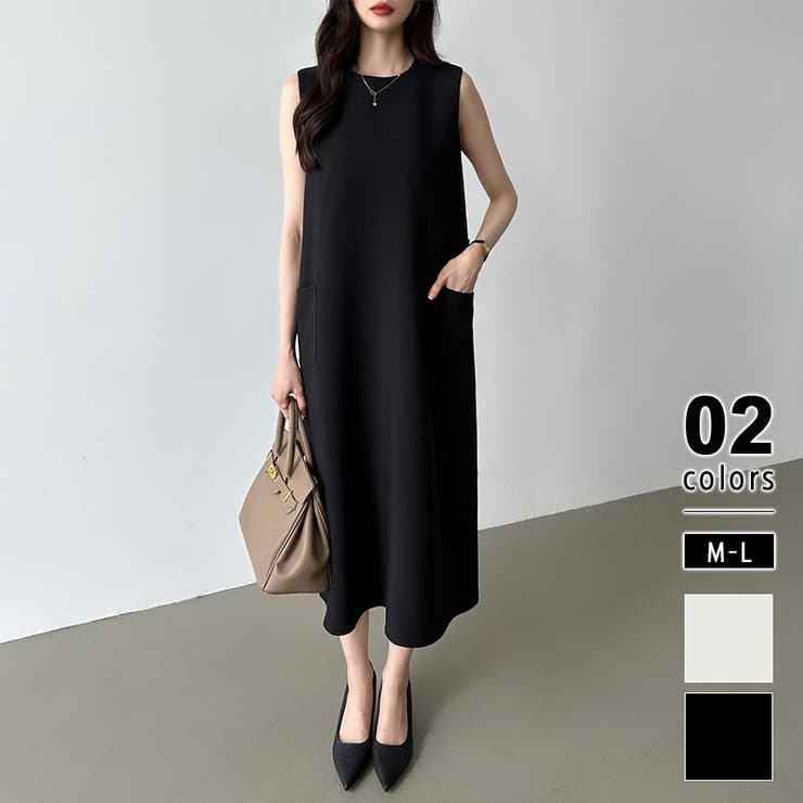 ノースリーブワンピース ロングワンピース オケージョン[品番