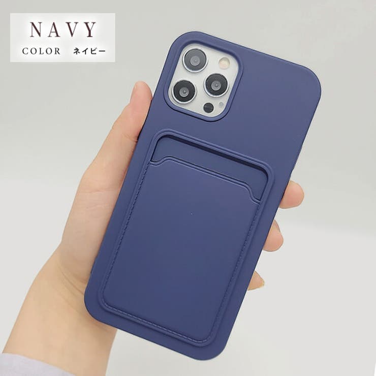カードポケット付き カード収納 iPhoneケース[品番：LCLW0001934