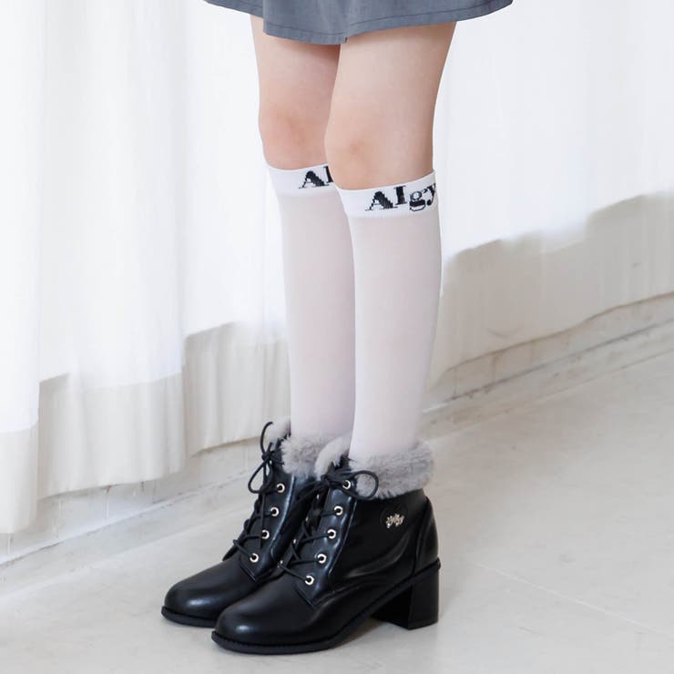 ガーリーロゴシアーハイソックス[品番：FOKK0020814]｜F.O.Online