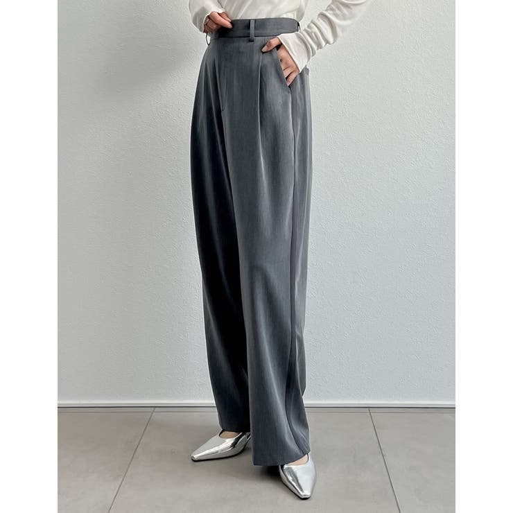 低身長 高身長 大きいサイズ有]ライトツイルサイドラインor無地タック