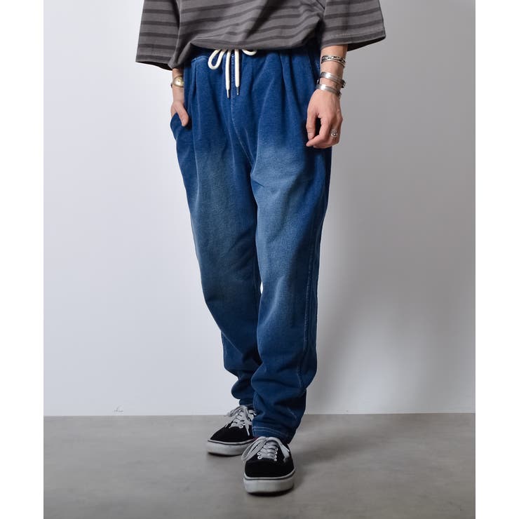 インディゴスウェットタックパンツ[品番：RADM0005785]｜MODISH GAZE