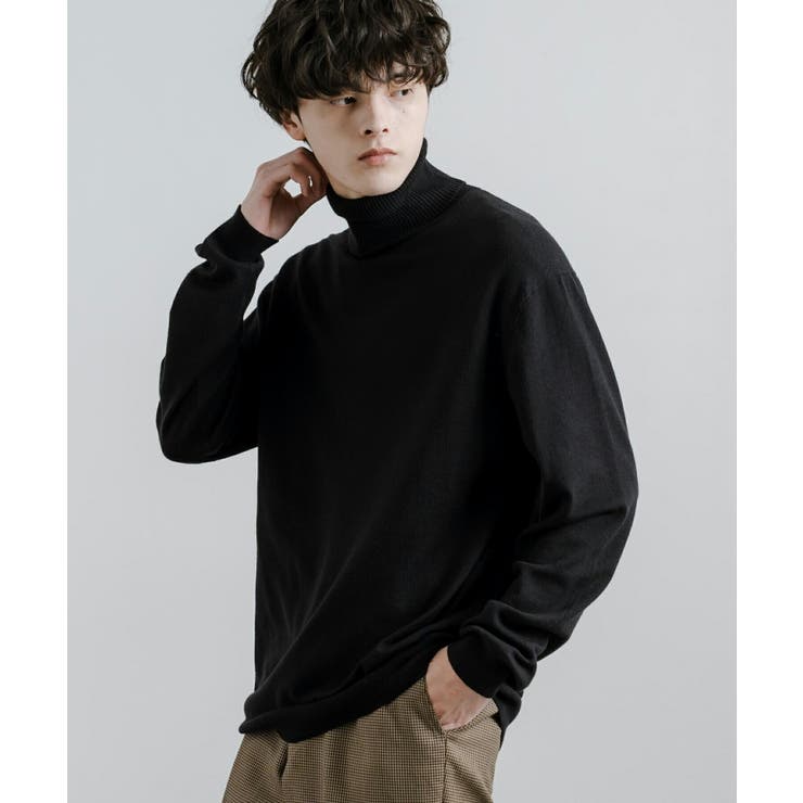 タートルネックニット ニットソー オーバーサイズ[品番：OE000007610