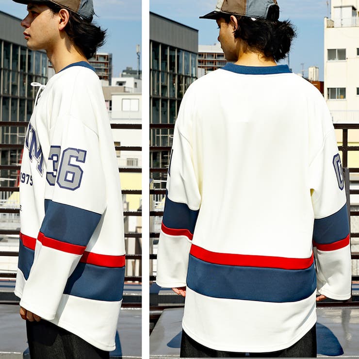 M 新品 2009 ネイバーフッド 日本製 ホッケーシャツ 8分袖Tシャツ M