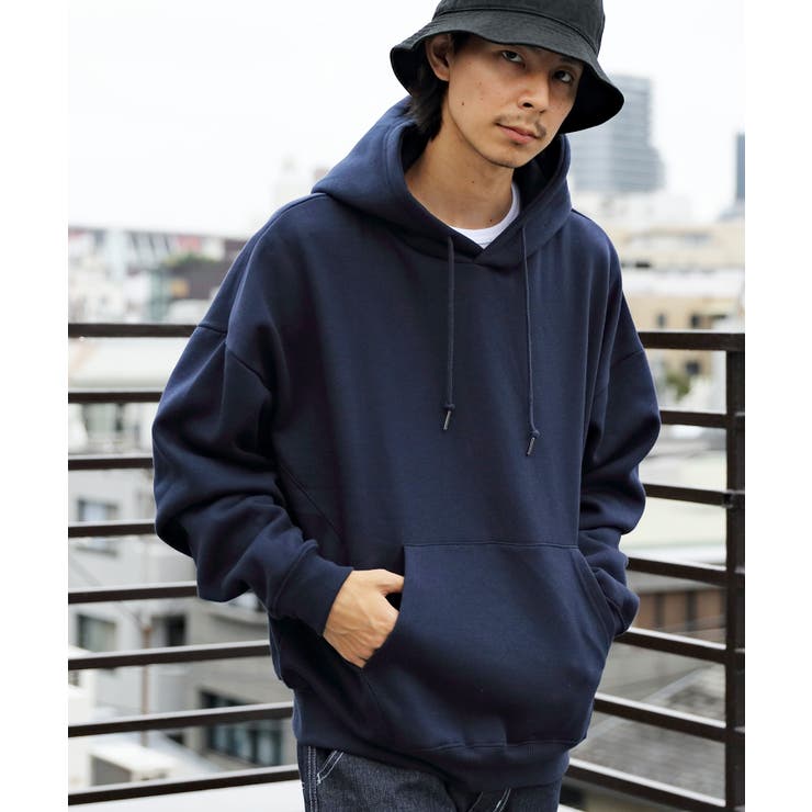 裏起毛ビッグパーカー メンズ パーカー[品番：EH000005631]｜8（eight