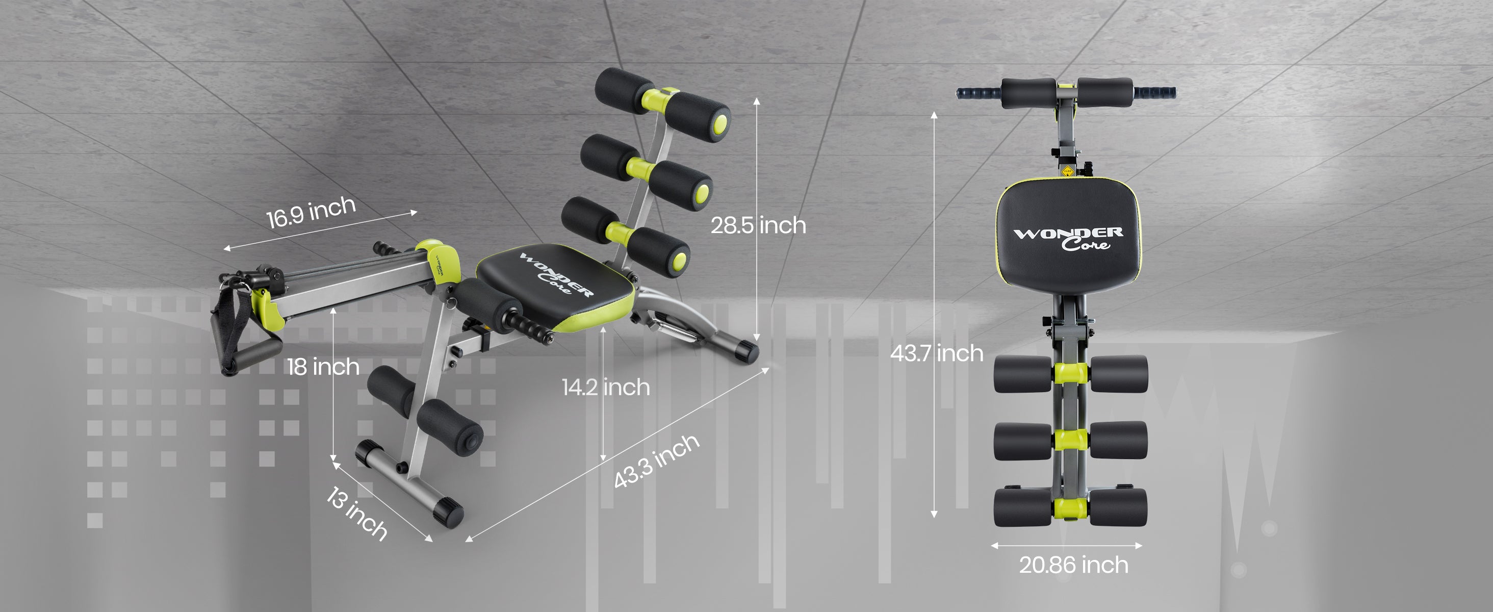 Wonder Core 2 Total Gym Machine, Ab Workout Equipment