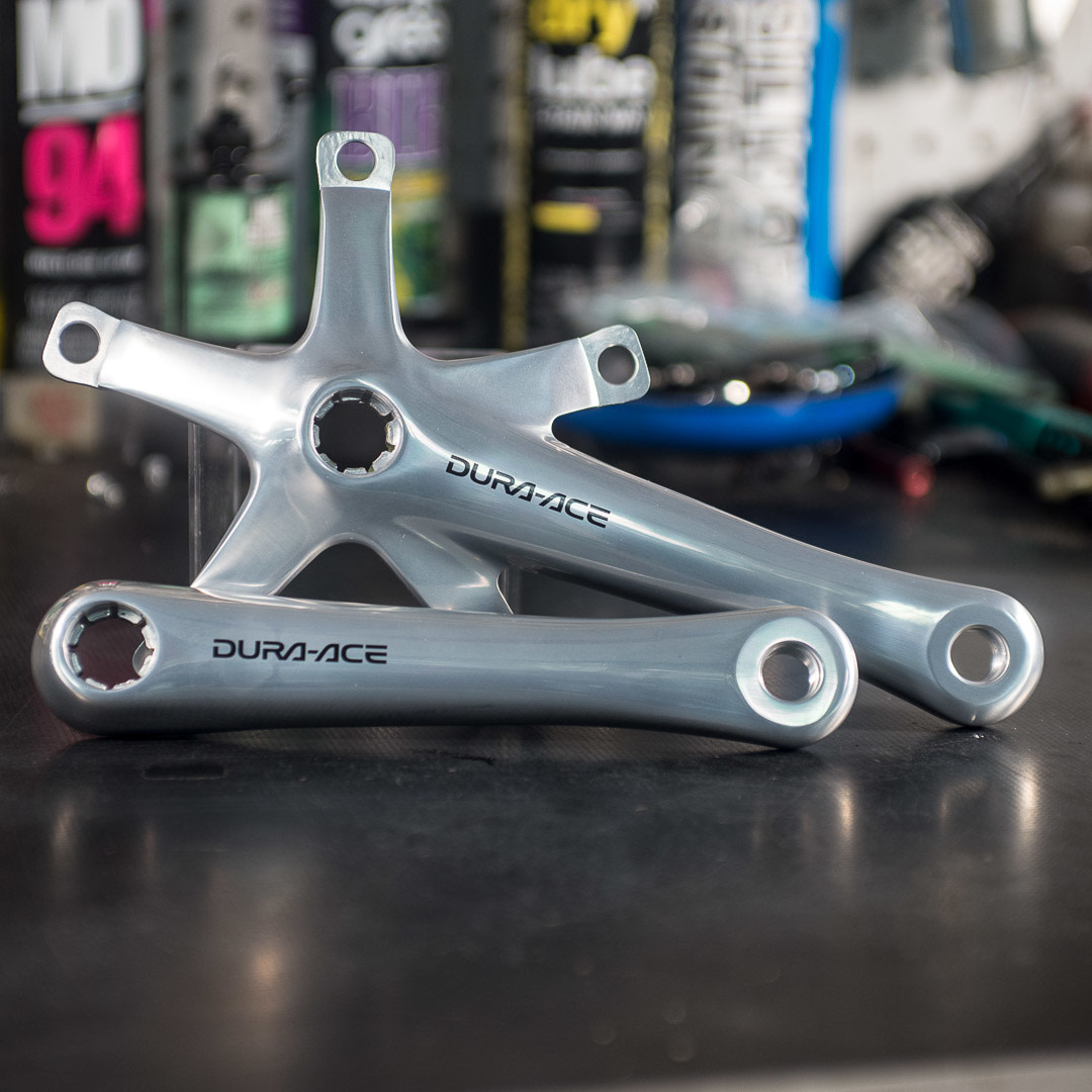 Shimano Dura Ace FC-7710 Track Crankset 165mm - The Bike Lane