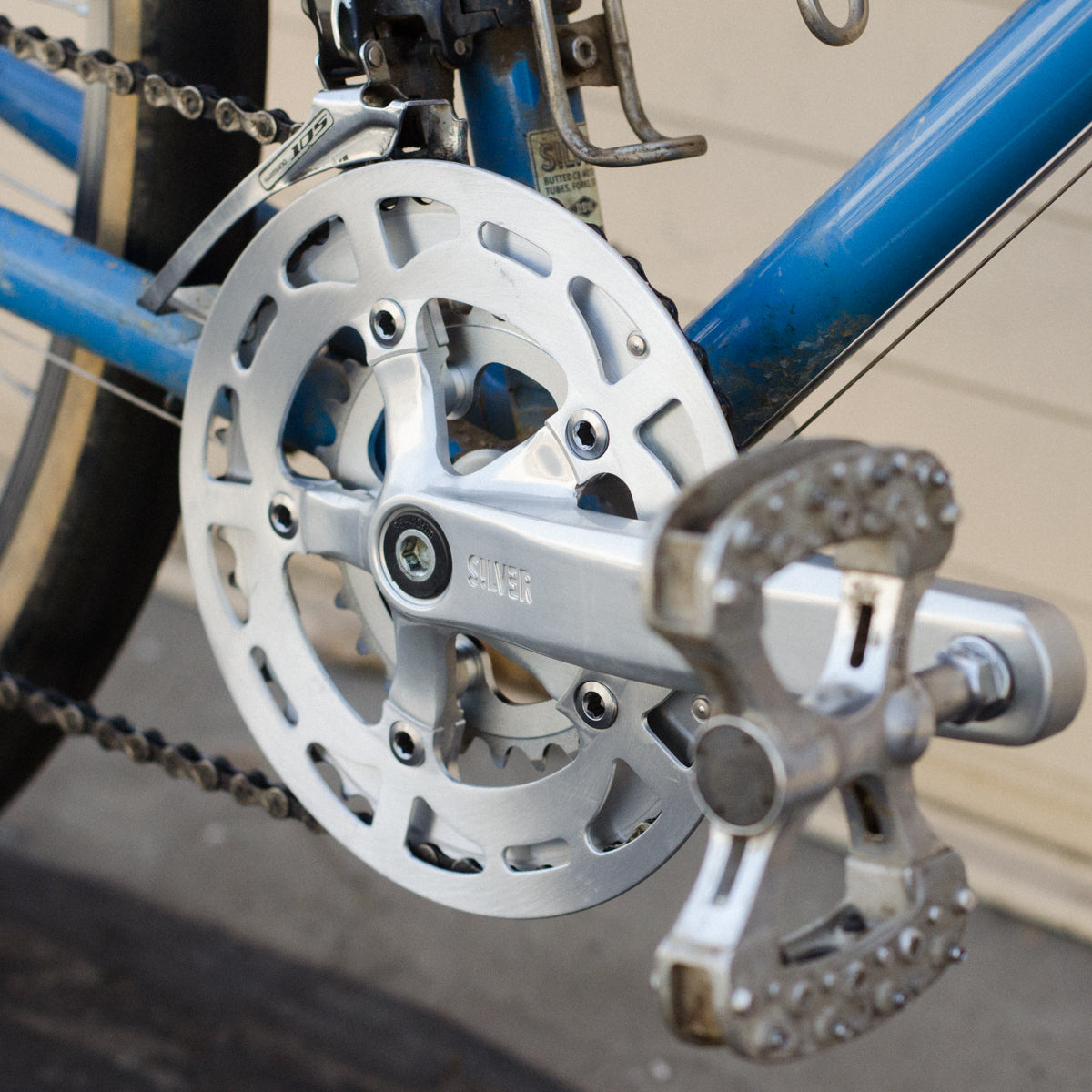 レアSILVER クランク 34/24 110/74 BCD RIVENDELL レアSILVER クランク