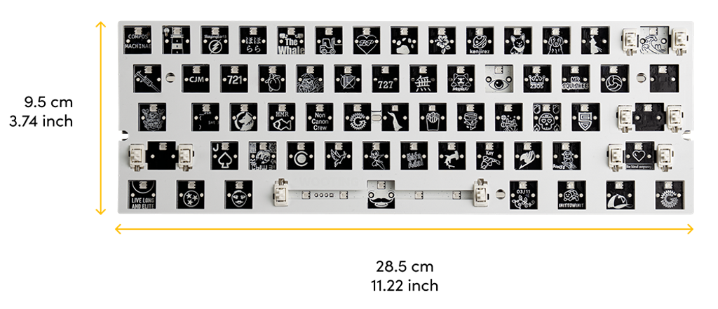 Wooting 60HE+ module PCB Keyboard – Click & Brew Cafe - Coffee