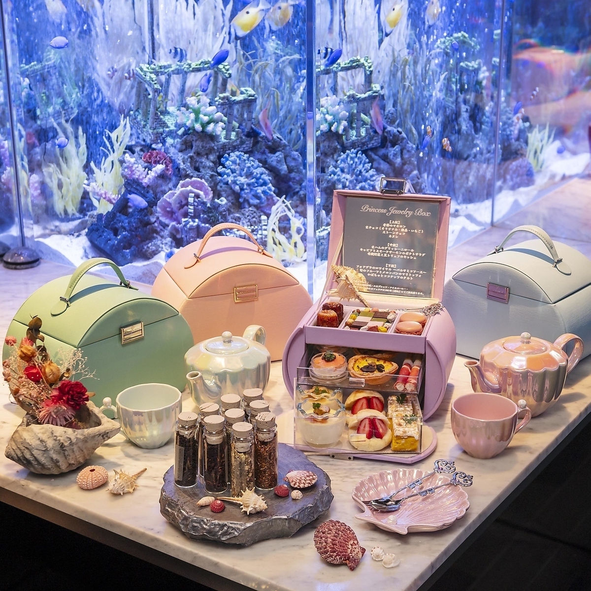 プリンセスジュエリーボックス】MightyLeaf紅茶付♪ ミニアフタヌーン