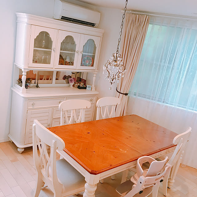 ダイニングテーブルセット 6人掛け 8人掛け も可 フレンチ カントリー