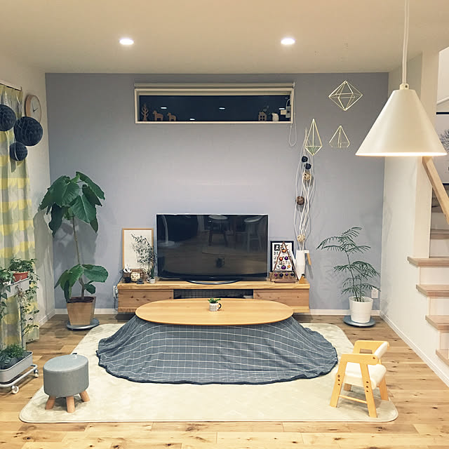 無印良品 楕円こたつ・本体・タモ材曲木脚・フラットヒーター／ダーク