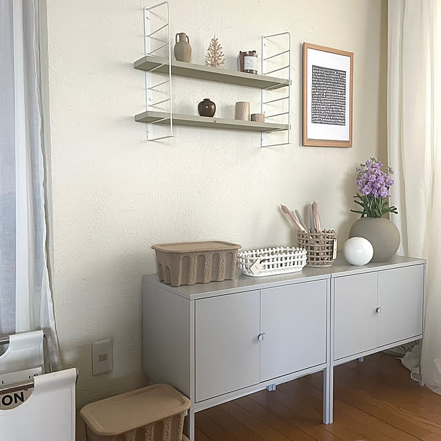 IKEA イケア LIXHULT リックスフルト キャビネット メタル / グレー