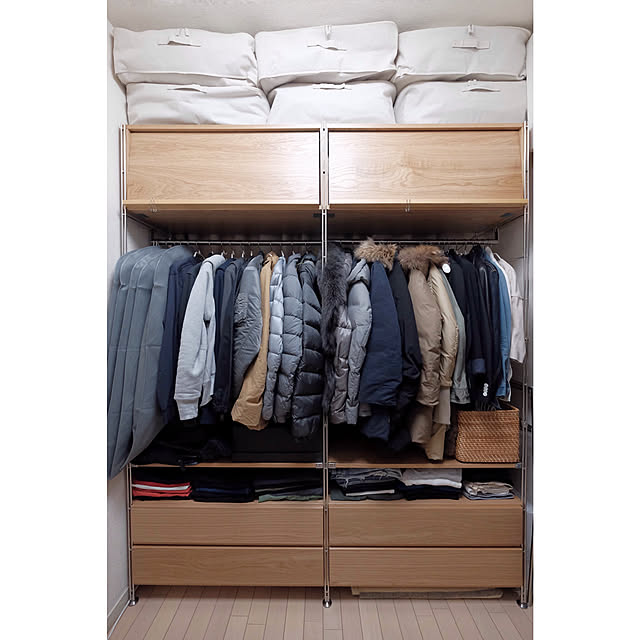 無印良品 スチールユニットシェルフ用・ボックス・引出し・2段