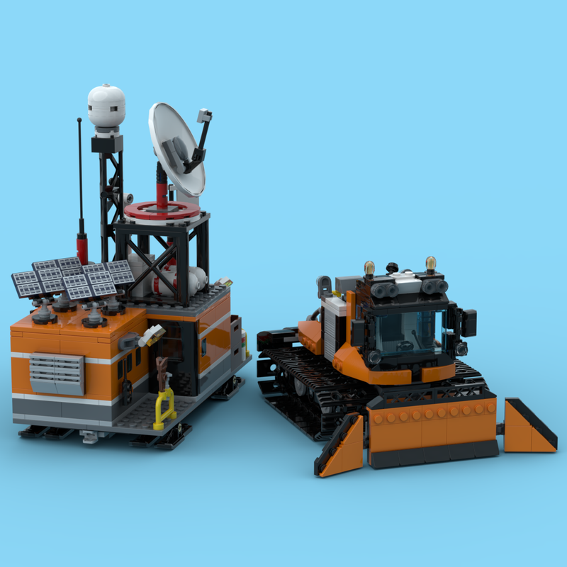 LEGO MOC Arctic Wolf and Mobile Comms Station by Wacky