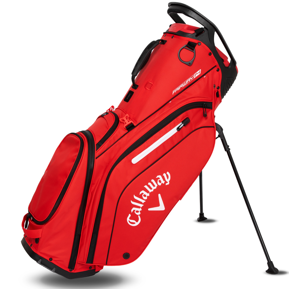 Callaway Fairway 14 Stand Bag 2026 - Fire Red Black White