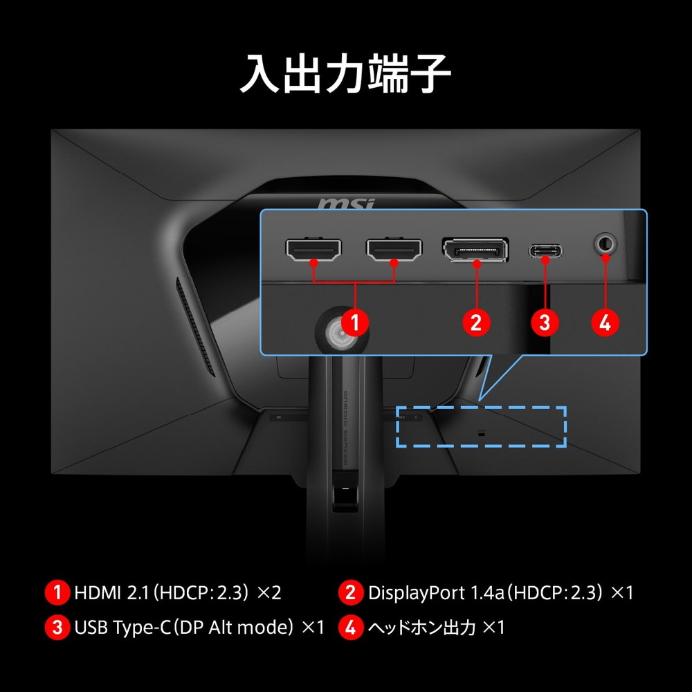 MSI エムエスアイ MAG 274UPDF E16M 27インチ 4K ゲーミングモニター