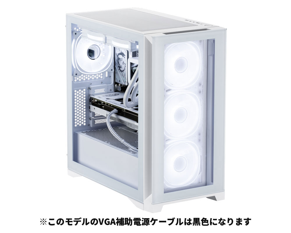 eX.computer イーエックスコンピュータ ゲーミングPC G-GEAR White