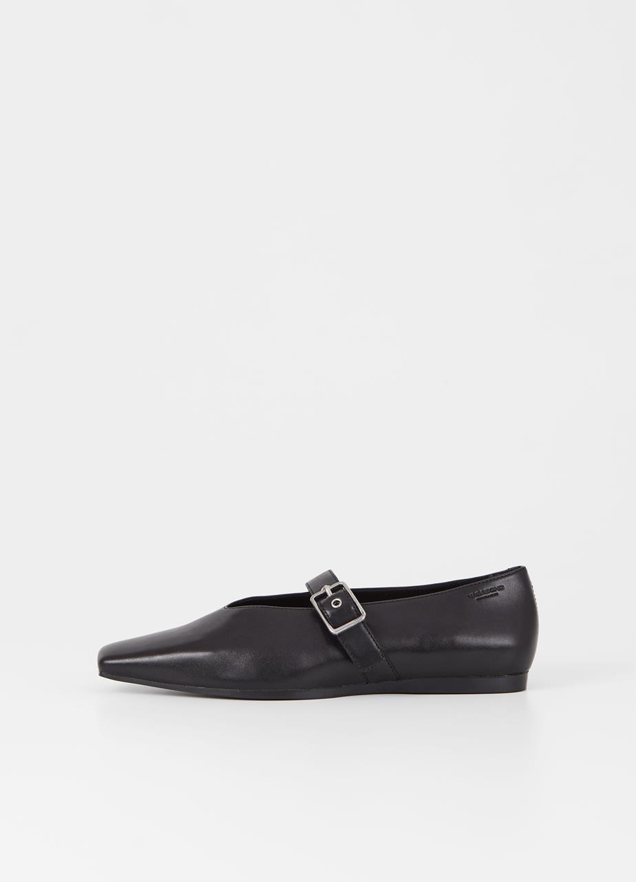 Wioletta ballet flats | Ballet flats | Black | Leather | Woman
