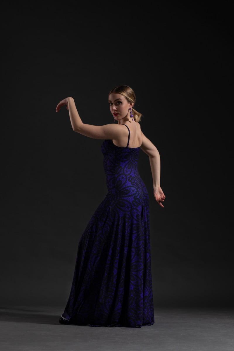 フラメンコダンスのリハーサルのための黒いドレス Rus - Viva la Feria