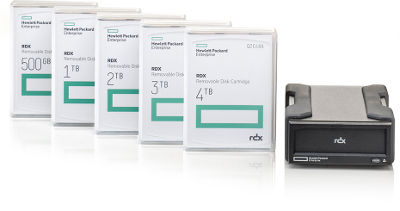 HPE RDX Removable Disk Storage - 500GB, 1TB, 2TB, 3TB and 4TB