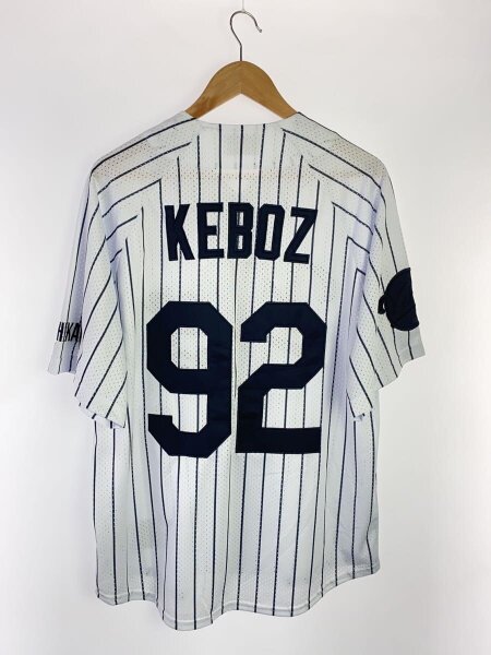Keboz(ケボズ) / ベースボールシャツ/半袖シャツ/M/ポリエステル/WHT