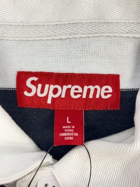 Supreme(シュプリーム) / 25AW/Stripe Rugby/ラガーシャツ/L/コットン
