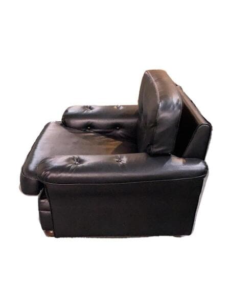 karimoku(カリモク) / オールドカリモク/シングルソファ/レザー/BLK