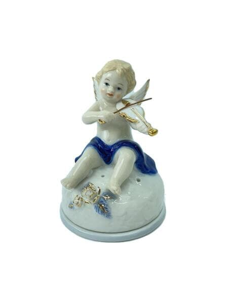 Demain(ドマン) / インテリア雑貨/陶器小物入れ/天使/バイオリン弾き