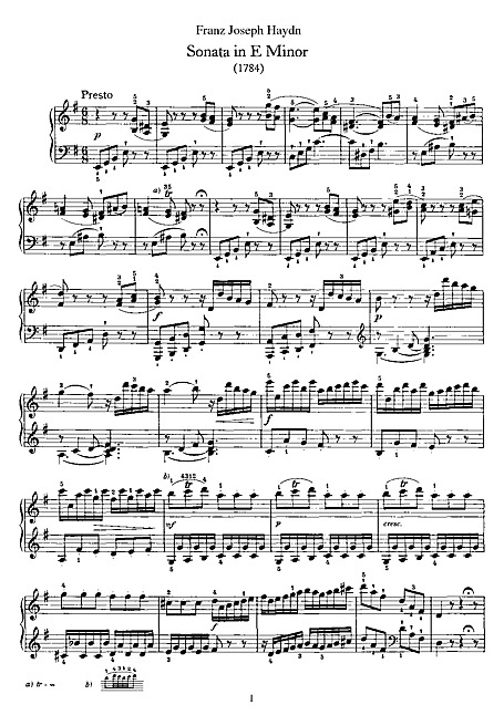Sonata No. 34 ピアノ - 楽譜 - カントリーアン, 無料楽譜