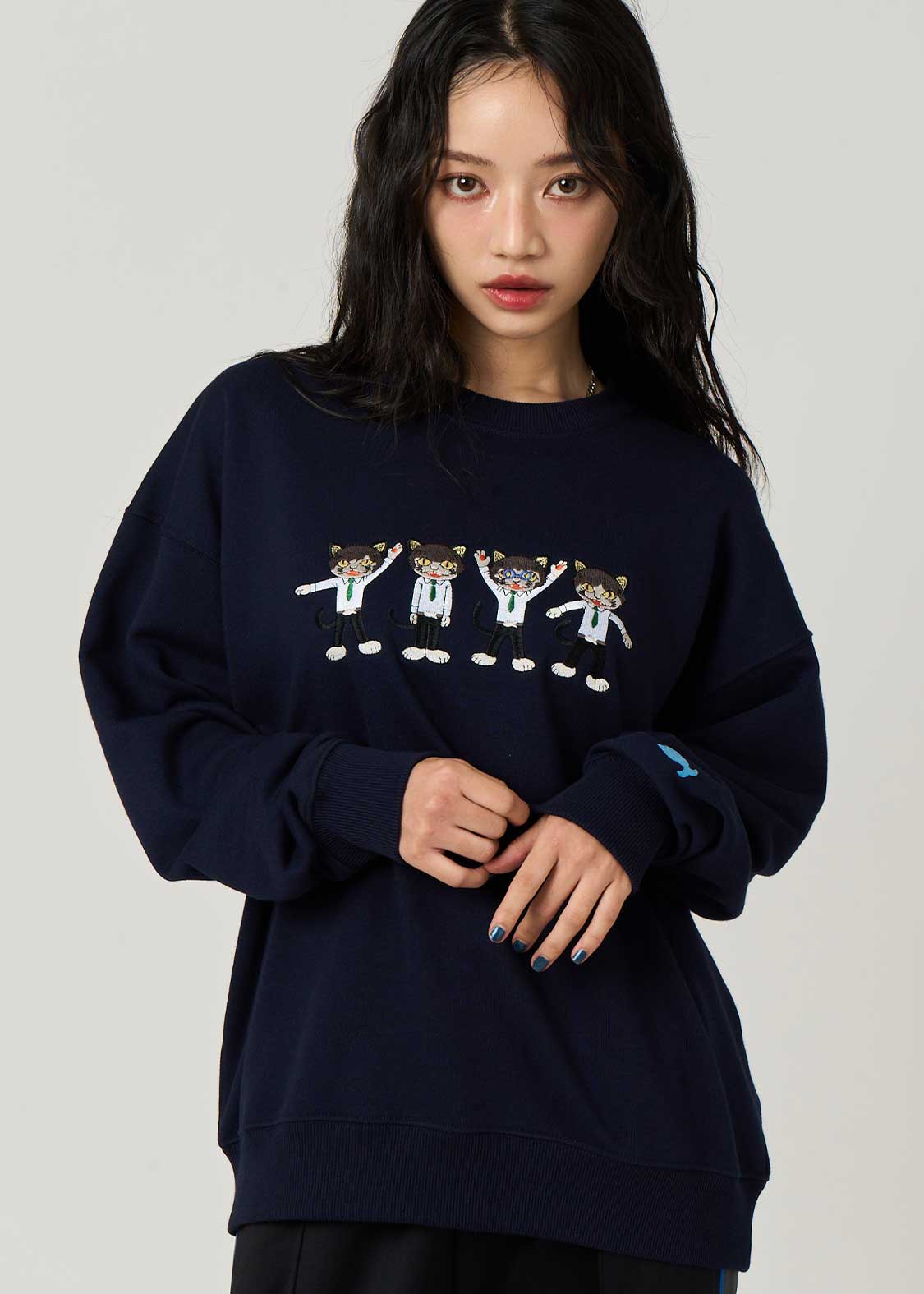 The Nyantles｜ビッグシルエットスウェット｜ユニセックス｜グラニフ