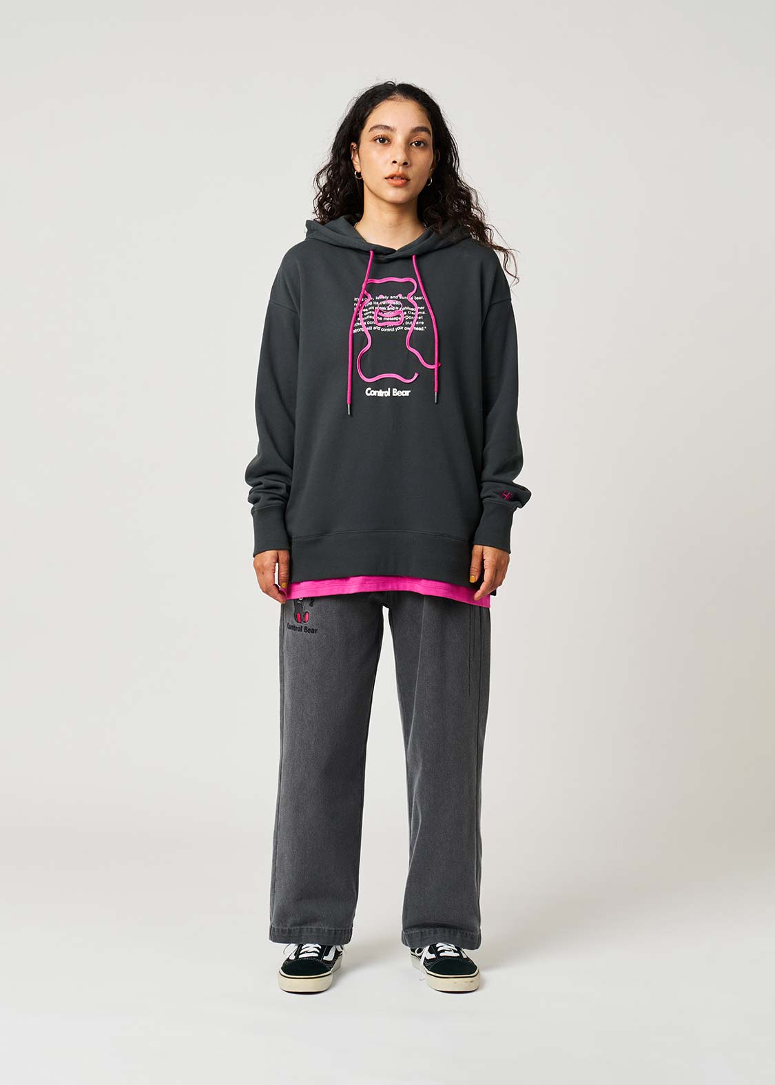 コントロールベア｜レイヤードビッグパーカー｜ユニセックス｜グラニフ