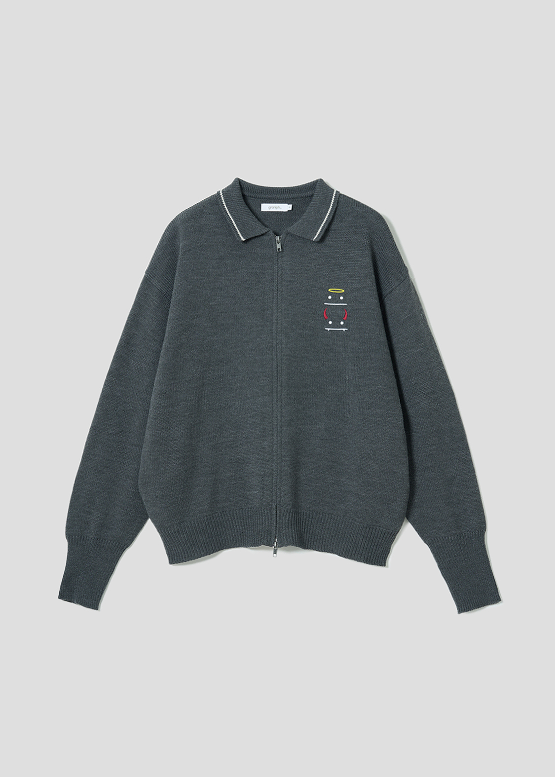 ビューティフルシャドーデビルアンドエンジェル｜襟付きニット