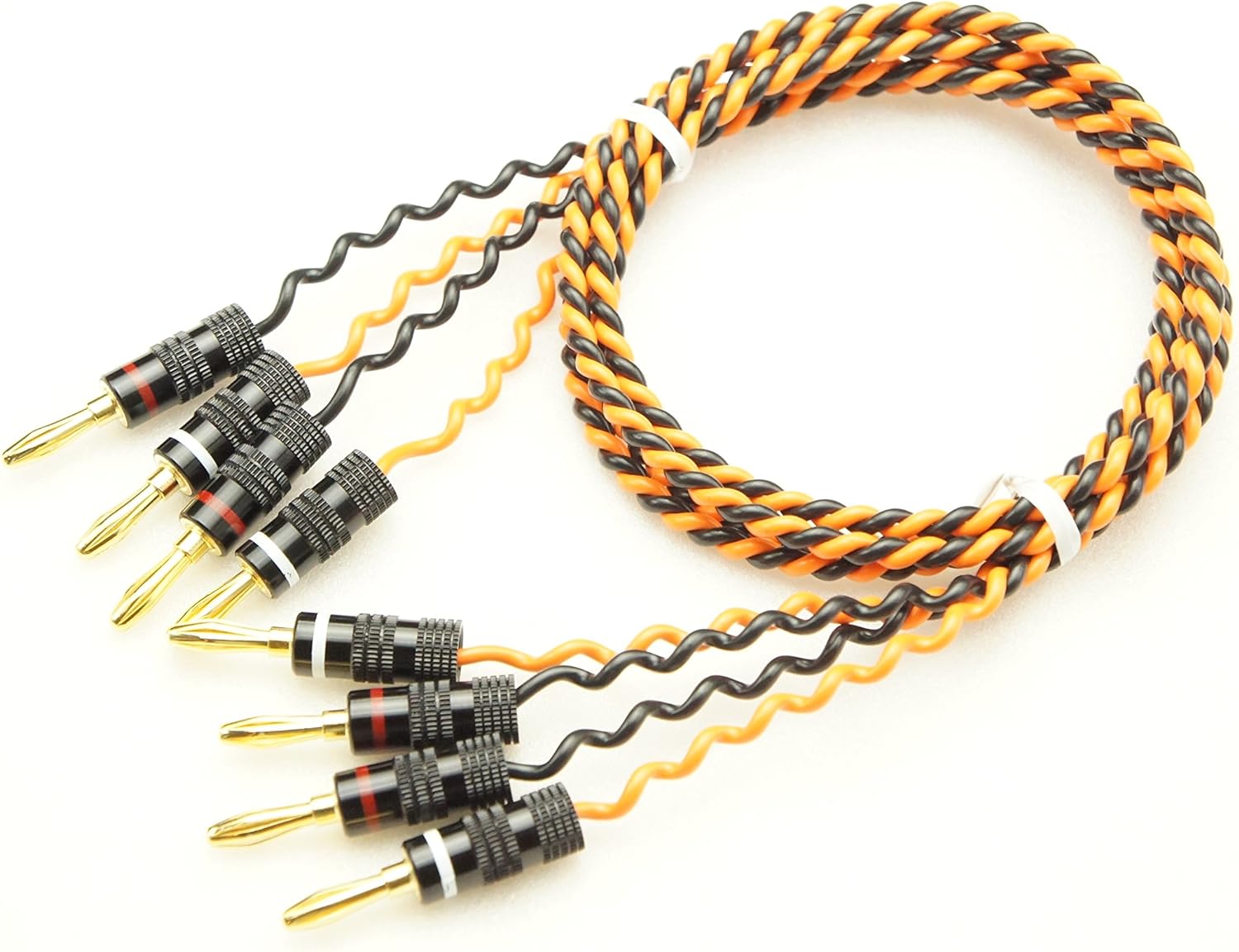 ONKODO 9497 バナナプラグ付 スピーカーケーブル 2本セット