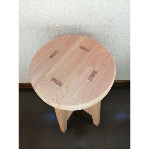 木製スツール 座面幅30cm×高さ43cm 丸椅子 stool 椅子（チェアー