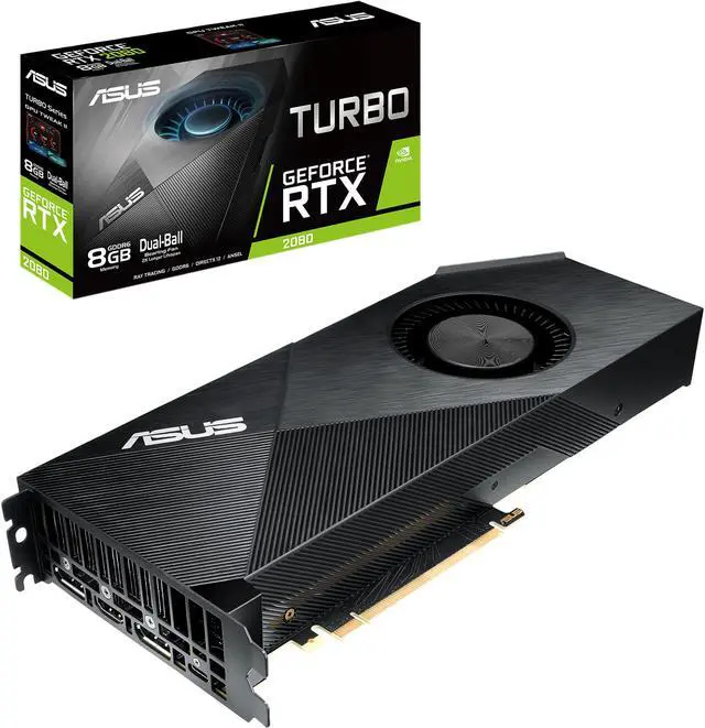 ASUS GeForce RTX 2080 8G Turbo Edition GDDR6 HDMI DP 1.4 USB Type