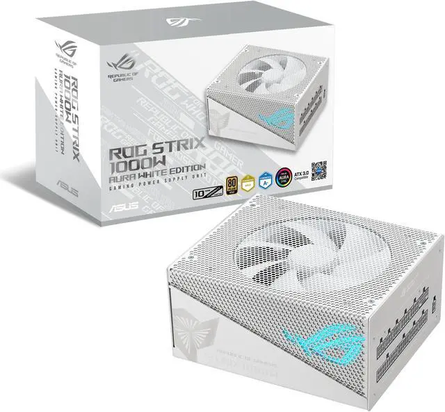 ASUS ROG Strix 1000W Gold Aura White Edition (Fully Modular Power